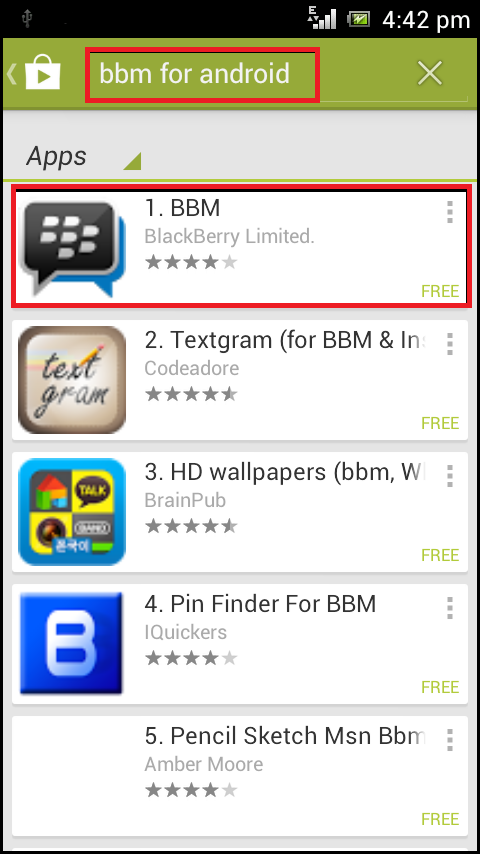 Blackberry messenger for android download link pc