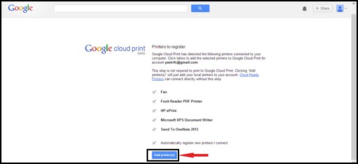 Take A Print From Android Using Cloud Print By Google