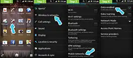 Enable Android Data Network