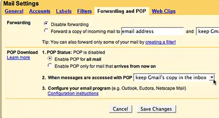 Gmail POP 1