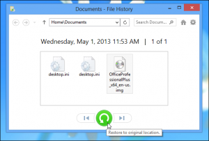 восстановление файла из истории файла 6