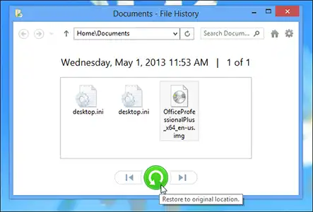 restoring-a-file-from-file-history 6