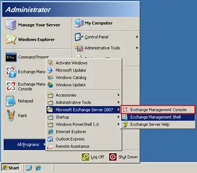 Exchange Management Console