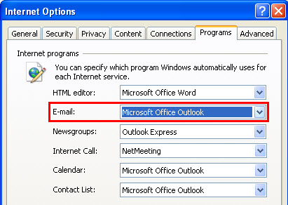 outlook 365 keeps asking to be default mail program