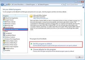 Outlook As Default Mail Client