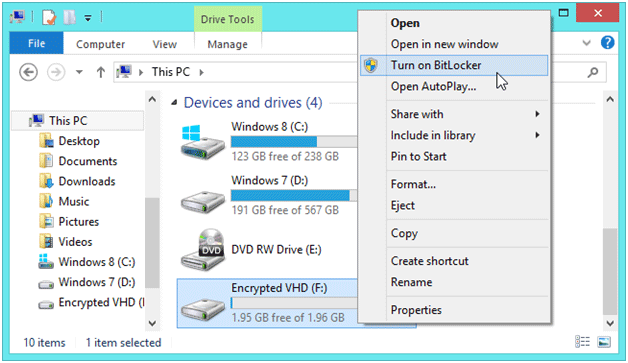 How to Encrypt Your Hard Drive Windows 8 Using BitLocker - SysTools Blog