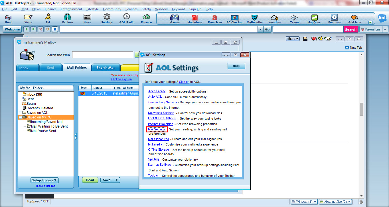 what is aol desktop for mac