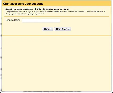 Grant Access to Your Account