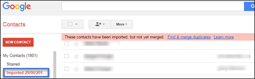 gmail contacts import process