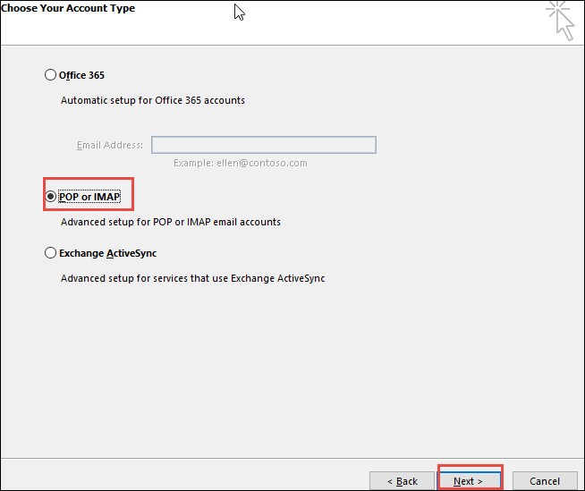 POP or IMAP Configurations 