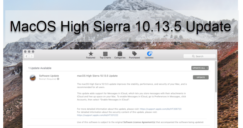 macos high sierra upgrade