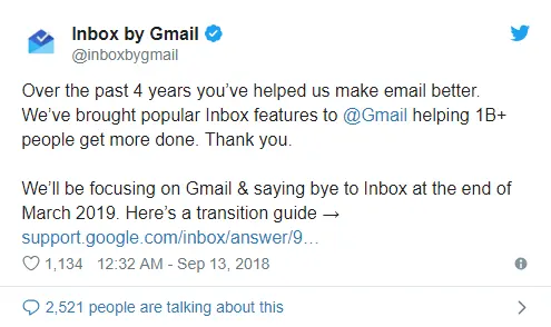 google inbox replacement