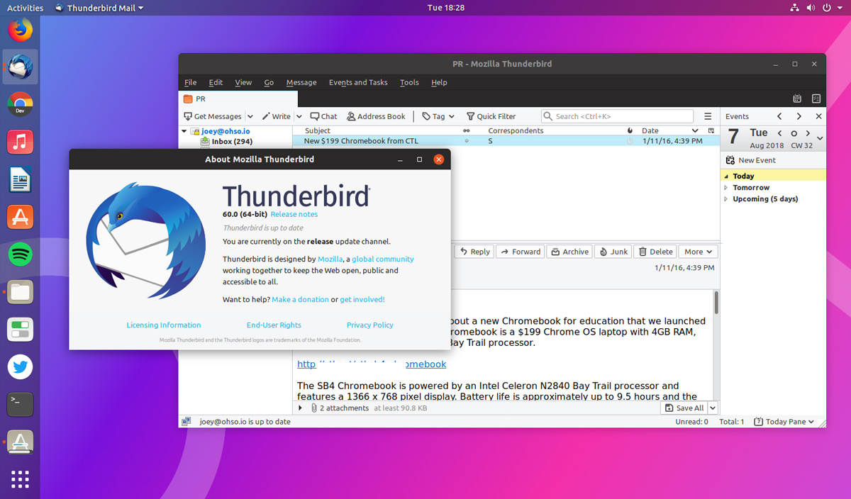 mozilla thunderbird app