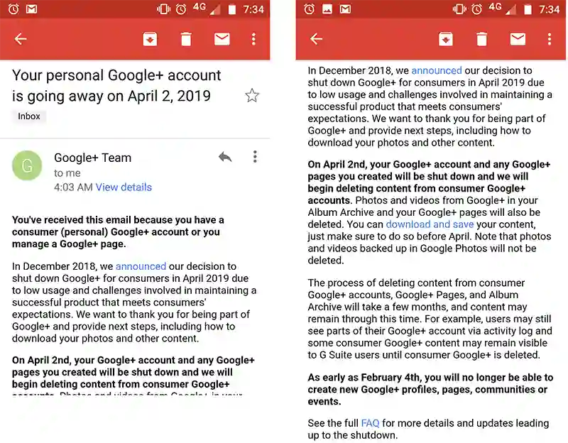 Google+ for Consumers Will Shut Down on April 2