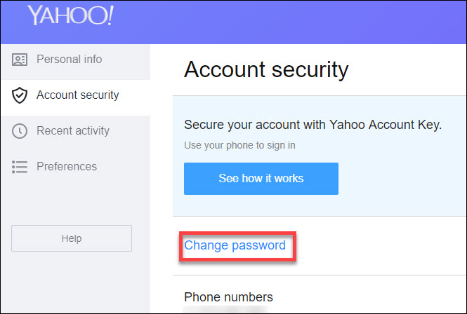 how to change preferences in yahoo mail