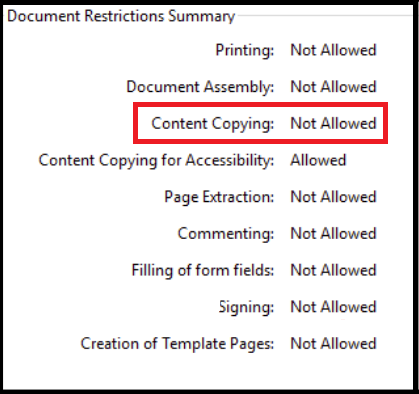 pdf copying restrictions