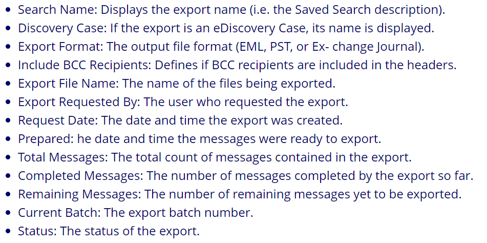 export-details