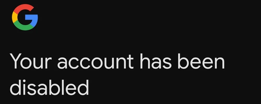 why is my Gmail account disabled