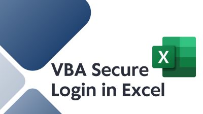 VBA Secure Login in Excel