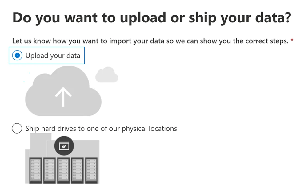 Network Upload to Open PST in Office 365